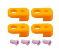 4Pcs Ceramic Adapter Guard 3D Printer Extended Feed Throat Protector Easy Installation for X1C P1P P1S Adapter Protector