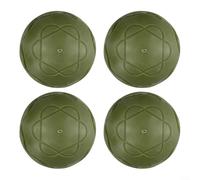4pcs Chair Leg Protectors for Camping, Antisink Plastic Covers for Outdoor Chairs, Effective Anti Sinking Design (Green)