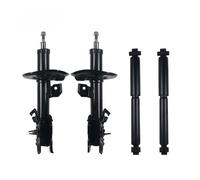 4Pcs Chassis Shock Absorber Compatible with Nissan QASHQAI J10 X-Trail T31 2008- Suspension Strut Rear Front Shock Absorber 54302JE21A 56210JE21A