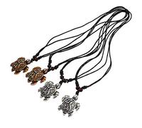 4pcs Chic Resin Turtle Pendants Necklace Unique Turtle Jewelry for Bracelets Keychains and More Fine Craftsmanship Smooth Surface Stylish Animal Design