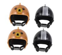 4pcs Chicken Helmet Safety Hats for Hens Protective Bird Headgear Adjustable PET Accessories for Chickens and Ducks Fun and Functional Poultry Costumes