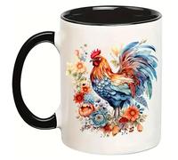 4pcs Chicken Pattern UV DTF Cup Wraps Winter UV DTF Transfer Waterproof Sticker for Glass Cups Furniture Craft DIY Crafts，Rub on Transfer Stickers for DIY Water Bottle Laptop Decal Wood Car