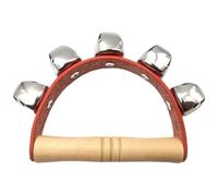 4pcs Children Hand Bells Chime Meditation Sounds Wood Handle Bell Game For Kids Sound Healing Colorful Spirituality Instruments Toy For Kids