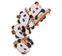 4pcs Chinese Panda Brooch Pin for Women Sweater Shawl Decoration Alloy