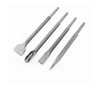 4pcs Chisel Set for Impact Rotary Hammer - Heavy Duty Masonry Drilling, Grooving Demolition Tools