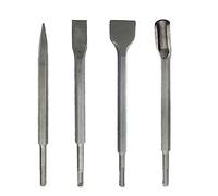 4pcs Chisel Set Shank Electric Hammer Drill Bit Point Groove Flat Masonry Tools for Concrete Brick Wall Bit Set