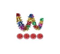 4Pcs Christmas Ceiling Decorations, Christmas Foil Decorations 10ft Retro Foil Garland Festive Swirl Hanging Christmas Decorations for Xmas New Year