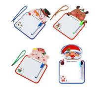 4PCS Christmas Drawing Board 25x17cm Double-Sided Whiteboard