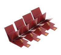4pcs Christmas Envelope 3D Pattern Pull Out Money Holder Season Red | Paper Party Card Sleeve, Surprise Reveal Design, Gift Envelope for Festive Greetings