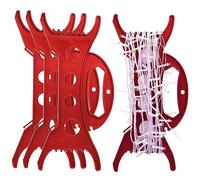 4PCS Christmas Lights Storage Holder Red Christmas Lights Organizer All Purpose Light and Cord Wind Up Cord Storage Reel Extension Cord Organizer Christmas Light Winder for Tree Lights Garland Beads