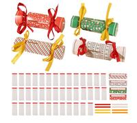 4pcs Christmas Money Box Cash Gift Pull | DIY Money Holder Crackers with Pull Tab | DIY Candy Christmas MoneyHolders for Cash, Fun Holiday Cashs Gift Packaging for Kids Adults