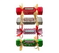 4Pcs Christmas Money Box for Cash Gift,Christmas Pull Surprise Money Gift Box for Kids/Adult Presents,Money Candy Box Pull out Cash with 40P Transparent Bags,Money Pull Candy Box for Christmas Party