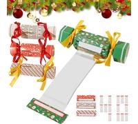 4PCS Christmas Money Box for Cash Gift, Funny Christmas Cracker Money Holder, Novelty Candy Box Pull out Cash, Multipurpose Holiday Surprise Pull Pouch for Kids Adults Parties