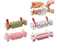 4PCS Christmas Money Box for Cash Gift Pull,Funny Surprise Box Money Gift B-ox for Kids Adults with 40 Transparent Bags,Fun Ways to Give Cash Gifts,DIY Candy Christmas Money Holders for Cash