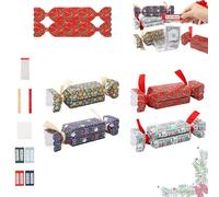 4PCS Christmas Money Box for Cash Gift Pull,Surprise Money Holder for Kids Adults with 40Pcs Transparent Bags - Money Roll Pull Pouch,Fun Ways to Give Cash As A Gift for Your Loved Ones (Set1)