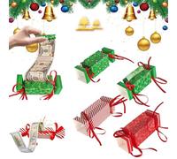 4Pcs Christmas Money Gift Boxes,2026 Christmas Pull SurpriseMoney Gift Box Presents,Candy Paper Design Cash Pouch,ChristmasMoney GiftBoxes,DIY ChristmasKit for Kids and Adult Presents