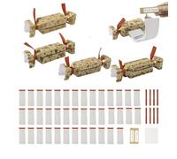 4PCS Christmas Money Gift Boxes, Christmas Money Box Cash Gift Pull, DIY Moneys Holder Crackers With Pull Tab, Candy Shape Christmascracker Moneyholder, Candy Paper Design Cash Pouch For Friends(B)