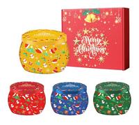 4Pcs Christmas Scented Candles,Xmas Candle Gift Set for Women,Natural Soy Wax 2.5oz Jar Christmas Candles Festive Scented Candles,Bath,Yoga,IGood Gift Diwali Presents for Women Men