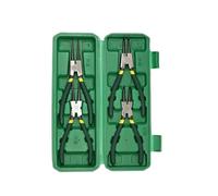 4Pcs Circlip Plier Set 7'' Long Nose Staight Bent Inner Outer Retaining Snap Ring Remover Tool