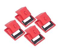 4PCS Circuit Breaker Lockout, Circuit Breaker Lockout with Clamp on Single Pole Breaker Lock 480 600v, Breaker Lockout for Hasps, Clamp on and Plug Lockout