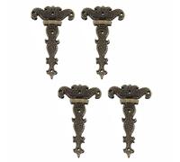 4Pcs Classic Decorative T Hinges, Door Tee Hinge Rustproof Heavy Duty Zinc Alloy Hardware Accessories for Wooden Fences Yard Doors Barn Gate (Bronze-11.2cm*6.9cm/4.4in*2.7in)