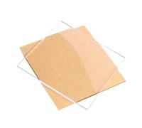 4Pcs Clear Acrylic Square Plastic Sheets - Custom Cut Laser Panels 2mm to 12mm for DIY and Display(200x200mmx4mm)