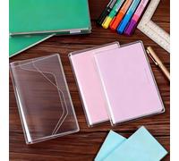 4PCS Clear Book Cover, Notebook Cover for Hobo, Clear Plastic Sleeves for A5 Notebook, Rocketbook, Scrapbook Supplies, Notebook Accessories
