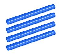 4Pcs Clear Clay Rolling Pins 2X20cm/0.8x7.9in, Non Stick Rollers, Acrylic Round Rod, Acrylic Rolling Stick for Polymer Clay Fondant DIY Craft and Sculpting (Blue)
