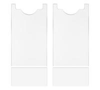 4Pcs Clear Couch and Bed Stoppers, Invisible Furniture Wall Spacers & Protectors, Strong Acrylic Cushion Spacers for Gap Between Sofa and Wall, Prevents Fire Risks from Heaters