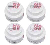 4pcs Clear Nail Extension Gel, UV Nail Extension Gel for DIY Manicure, Transparent Colloid Gel with Non Sticky Formula for Looking Nail Art and Strengthening
