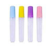 4pcs Clear Plastic Embroidery Felting Sewing Container Pin Needle Storage Tubes Bottle Holder Knitting Needle For Case Box Needle Storage Tubes