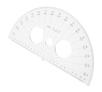 4pcs Clear Plastic Large Protractor for School Geometry - Accurate Angle Finder