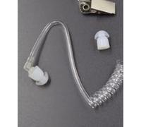 4PCS Clear Tube Ear Piece Headset Earpiece with Coiled Headset Earpiece Style for Spy Themed Parties Cosplay Theatre Role Play earpiece for walkie talkie costume accessories Prop Agent