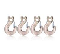 4Pcs Clevis Slip Hook 4300 Lbs 5/16in Gold Heavy Duty Forged Steel Safety Tow Hook