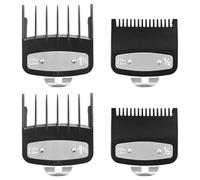 4Pcs Clipper Guards Compatible with Wahl Clippers, Hair Clipper Guide Combs with Metal Clip Durable & Secure Fit Replacement Hair Clippers Trimmers Professional Hair Trimmers Attachment Combs