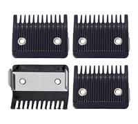 4PCS Clipper Guards,Hair Clipper Guards with Metal Clip，Classic Clipper Attachment Comb Metal Back Guide Clipper Guides Replacement Hair Clippers Trimmers for Professional Salons Home