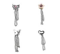 4Pcs Closures Trousers Crafting Chains Sewing Components Large Capacity Interchangeables Designs Alloy Chain Accessories For Clothing Craft