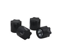 4pcs Cnc Aluminum Alloy M4 Nut Wheel Rim Hat Cap For 1/10 Rc Crawler Trax/as Trx4 Trx6 Slash D90 D110 Scx10 Rc Tamiya Yokomo Hsp(Schwarz)