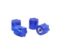 4pcs Cnc Aluminum Alloy M4 Nut Wheel Rim Hat Cap For 1/10 Rc Crawler Trax/as Trx4 Trx6 Slash D90 D110 Scx10 Rc Tamiya Yokomo Hsp(Blau)