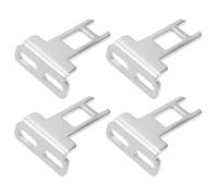 4PCS CNC Mill Interlock Key Guard Lock, Safety Door Pin Terminals Stainless Security Door Locks, Restraints Connector, Safety Attachment Pet Vehicle Harness Extender Metal