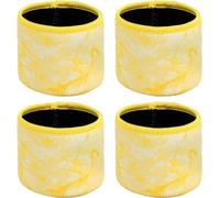 4Pcs Coffee Cup Sleeves, Neoprene Coffee Cup Sleeve for 16oz Cups (Yellow) | Reusable Drink Cover for Cold Brew Cups, Picnic Home Use, Students and Coffee Lovers