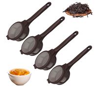 4PCS Coffee Infuser Reusable Fine Mesh Tea Infuser with Easy Swivel Top and Handle for Loose Tea/Coffee/Herbal/Spice Portable