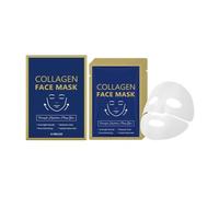 4pcs Collagen Face Masks, Anti-Wrinkle Mask for Deep Hydration, Face Lift Masks with Gentle Formula, Firming & Anti-Aging for Smooth, Plump Skin (1 box)