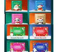 4pcs Collagen Lip Masks+ 4pcs Collagen Eye Mask, Christmas Lip Mask Overnight for Plump Lips, Anti-Wrinkle Eye Pads for Puffy Eyes, a Great Gift For Friends and Family at Christmas