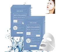 4pcs Collagen Mask - Korean Face Mask,Face Masks Skincare for Hydrating,Nourishing,Repairing - Overnight Face Mask, Deep Collagen Face Mask, Hydrating Facial Mask Overnight Mask