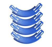 4PCS Color Race Track Connectors for Car Multiple Car Racing Set and 90 Degree Curves Design Easy to Use Race Accessories