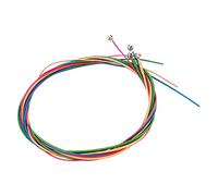 4Pcs Colored Acoustic Guitar String Kit, Electric Bass Strings with Stainless Steel Core and Alloy, 120cm Long for Beginners and Professionals