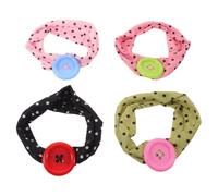 4pcs Colorful Button Headband Vintage Polka Dot Fabric Hairband | Prevents Marks and Holds Hair Securely, Keeps Flyaways in Place, Suitable for Commutes and Friendly Outings