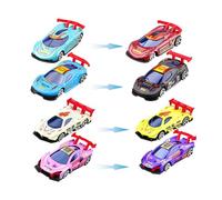 4Pcs Colour Changing Cars, Hot Wheels Colour Reveal, Street Machines Colour Change Cars, Mini Car Toys Racing Car Playset, Water Activated Colour Changing Toy (Random Color)