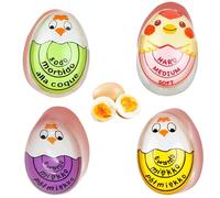 4PCS Colour Changing Egg Timers - Heat Sensitive Boiled Egg Timer for Perfect Soft, Medium, or Hard Boiled Eggs - Kitchen Gadget for Precise Egg Cooking